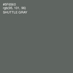 #5F6560 - Shuttle Gray Color Image